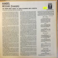 Händel, Sir Adrian Boult, London Philharmonic Orchestra Messiah (Excerpts) LP
