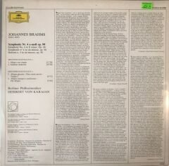 Johannes Brahms - Symphonie Nr.4 Berliner Philharmoniker Herbert Von Karajan LP