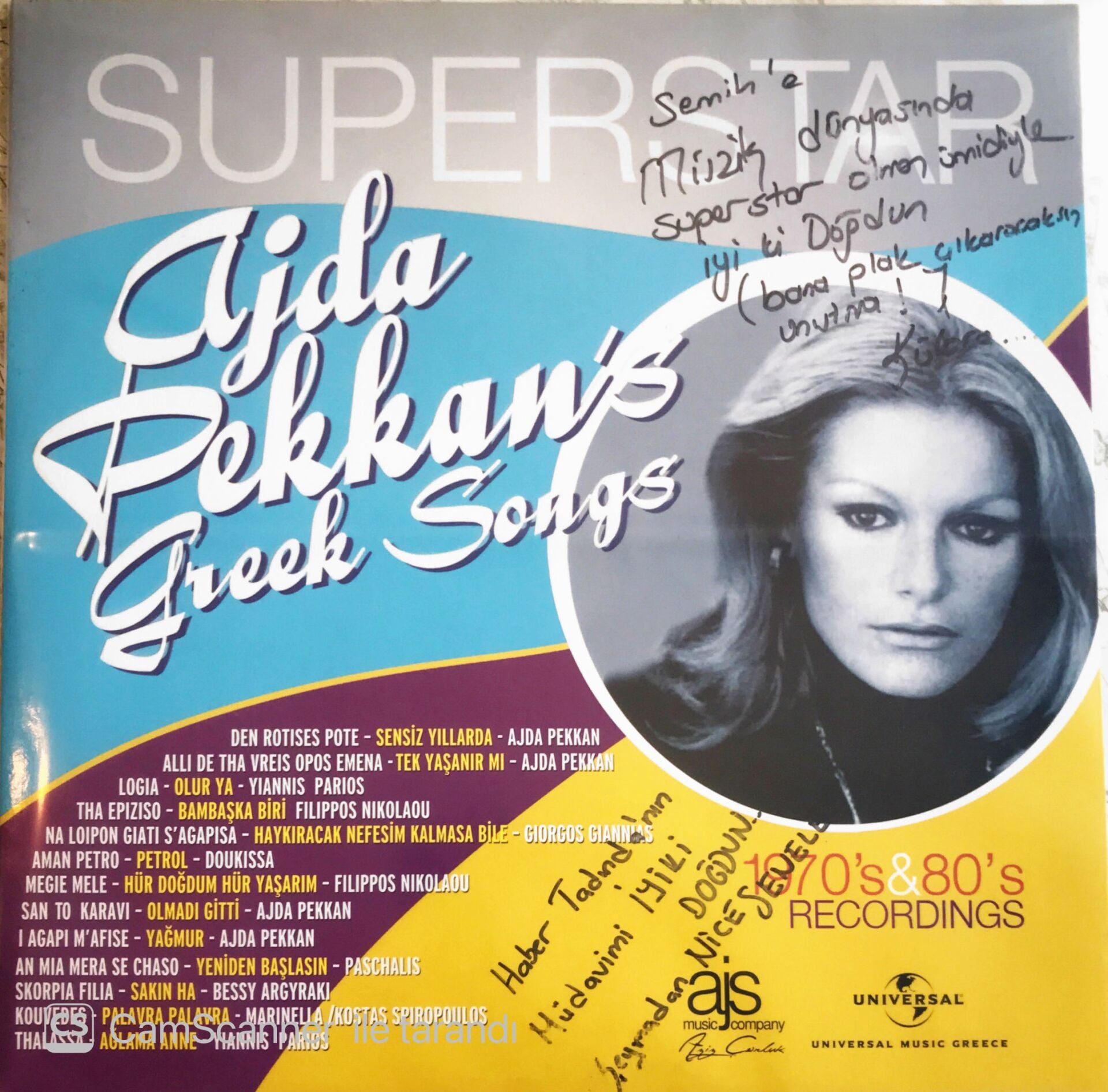 Süperstar Ajda Pekkan Greek Songs LP