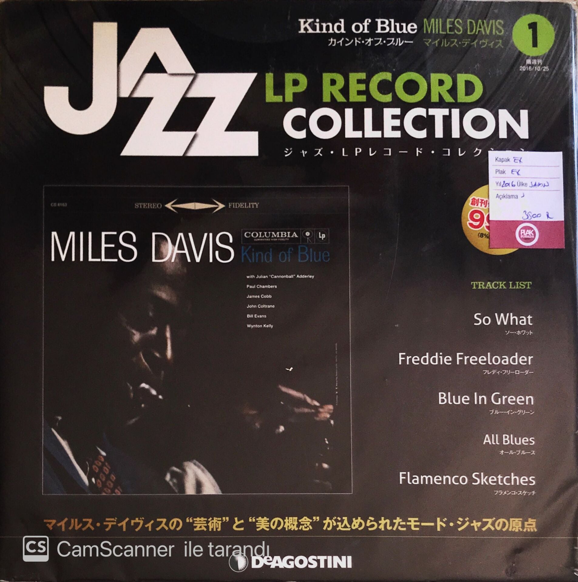 Miles Davis - Kind Of Blue (Japonya Baskı) - LP