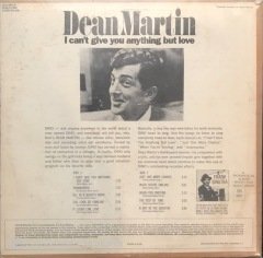 Dean Martin I Can't Give You Anything But Love LP