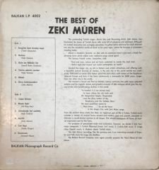 The Best Of Zeki Müren LP