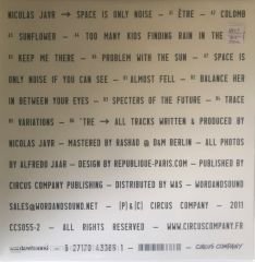 Nicolas Jaar Space Is Only Noise LP