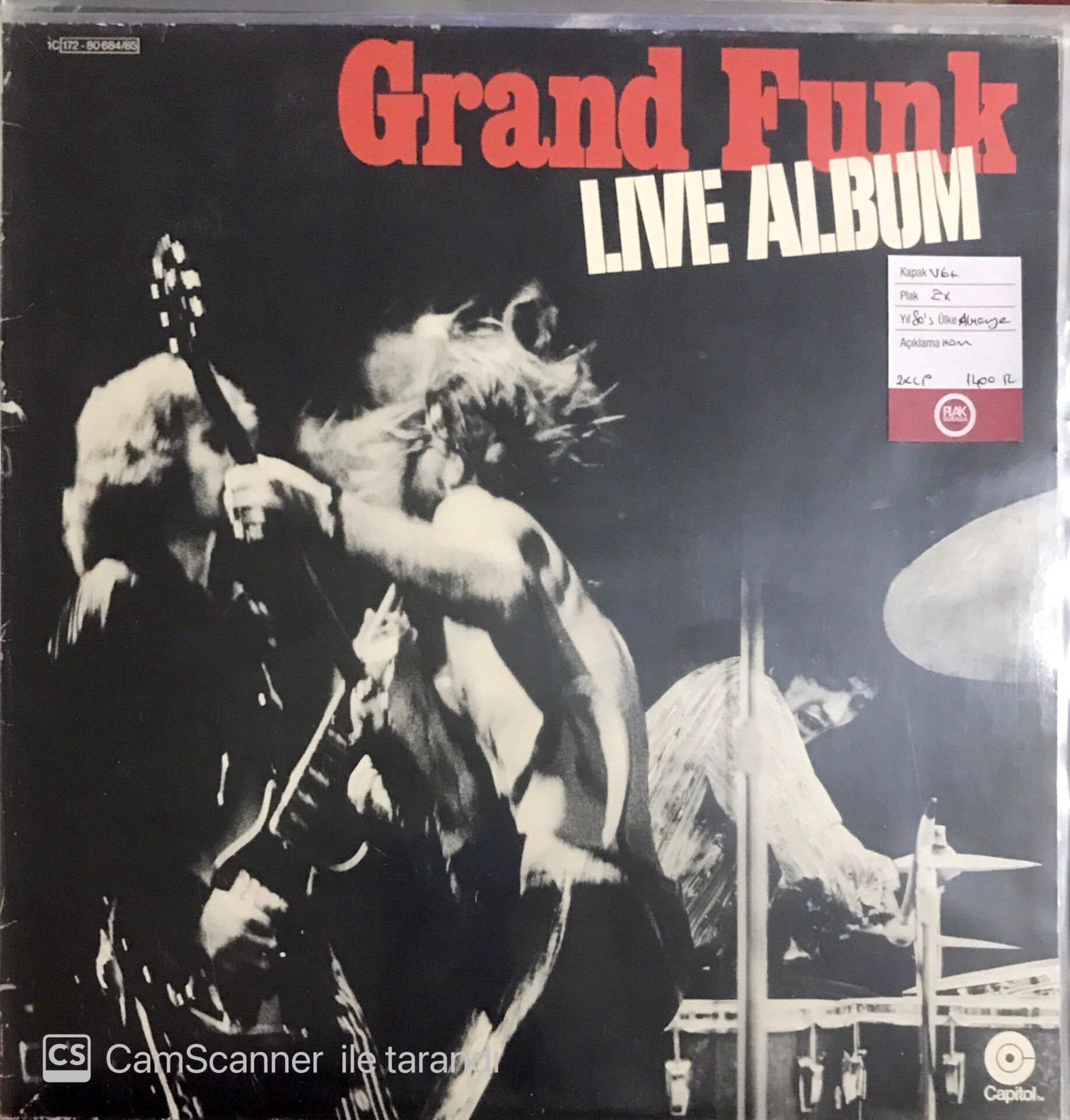 Grand Funk Live Album Double LP