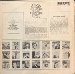 Frank Sinatra Romantic Songs From The Early Years LP
