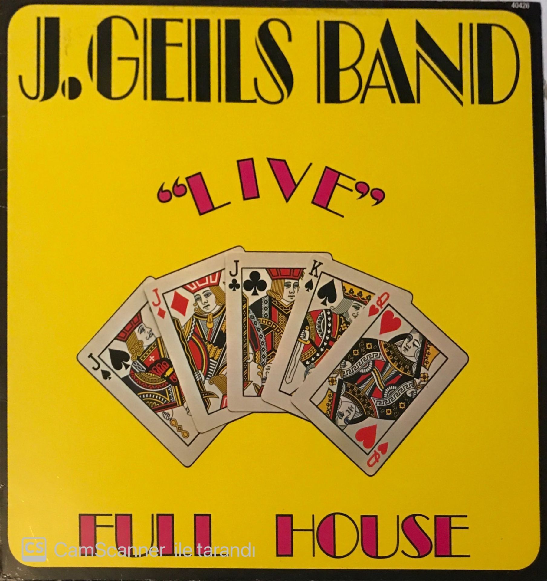 J. Geils Band - Full House Live LP