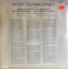 Herbert Von Karajan Peter Tschaikowsky LP