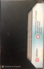Ravel Bolero Piano Concerto İn G Major KASET