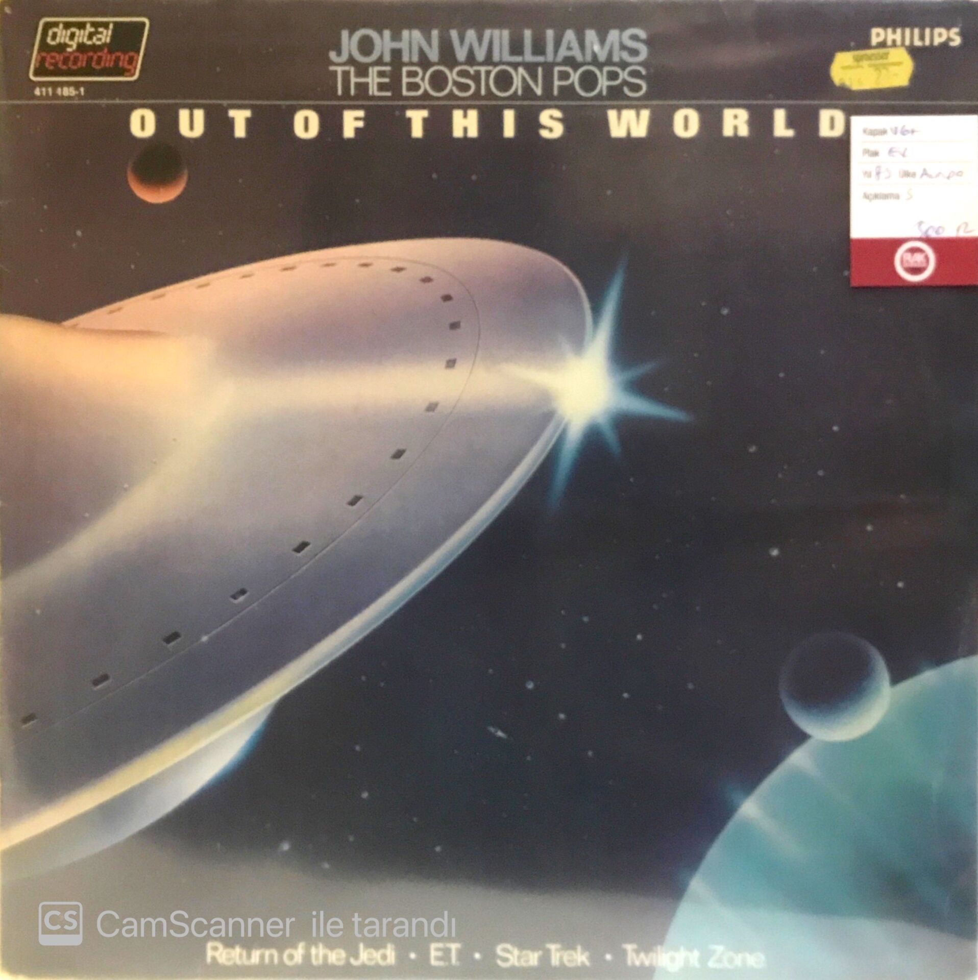 John Williams - The Boston Pops / Out Of This World LP