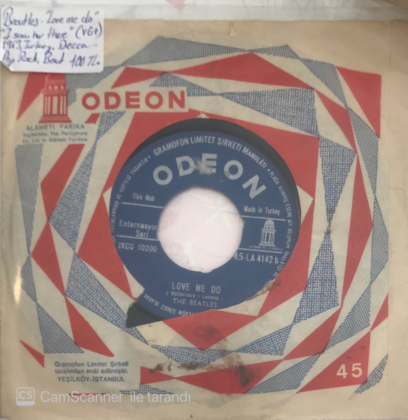 The Beatles Love Me Do 45lik