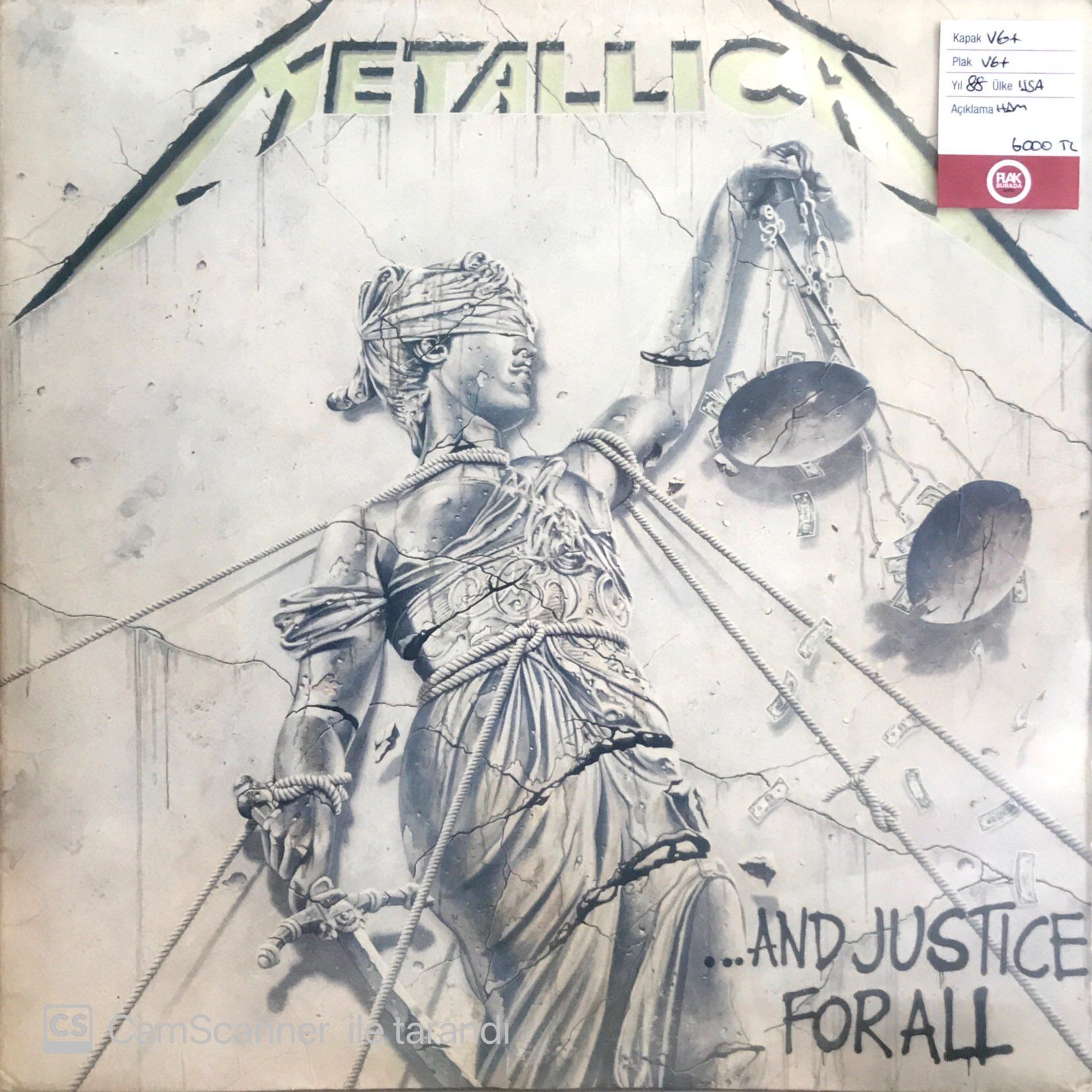 Metallica / ...And Justice For All Double LP