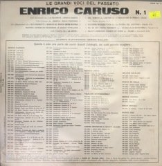 Enrico Caruso Le Grnaid Voci Del Passato LP