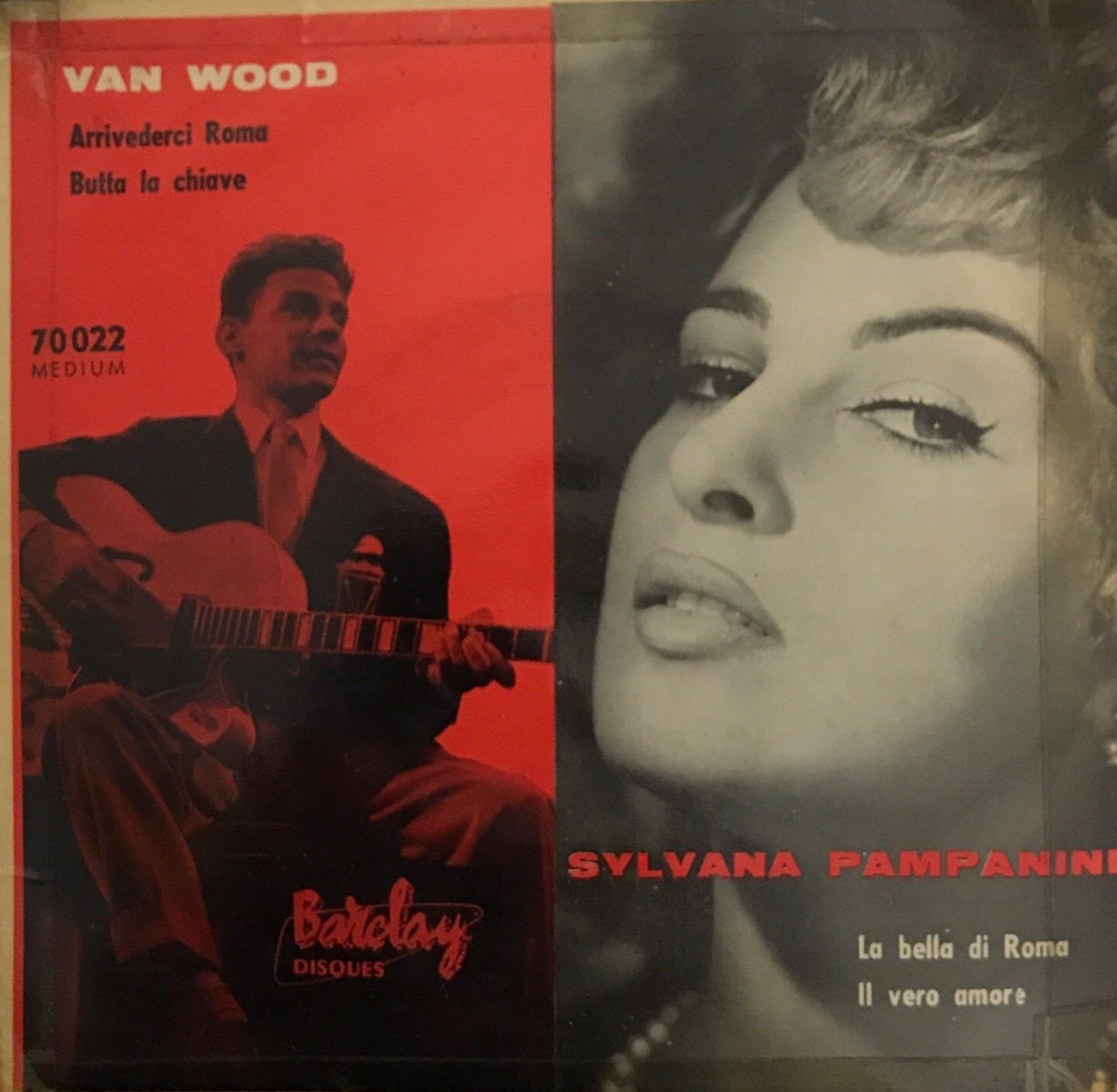 Silvana Pampanini & Van Wood Quartet La Bella Di Roma 45lik