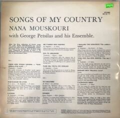 Nana Mouskouri - Songs Of My Country LP