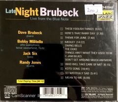 Dave Brubeck - Late Night Brubeck CD