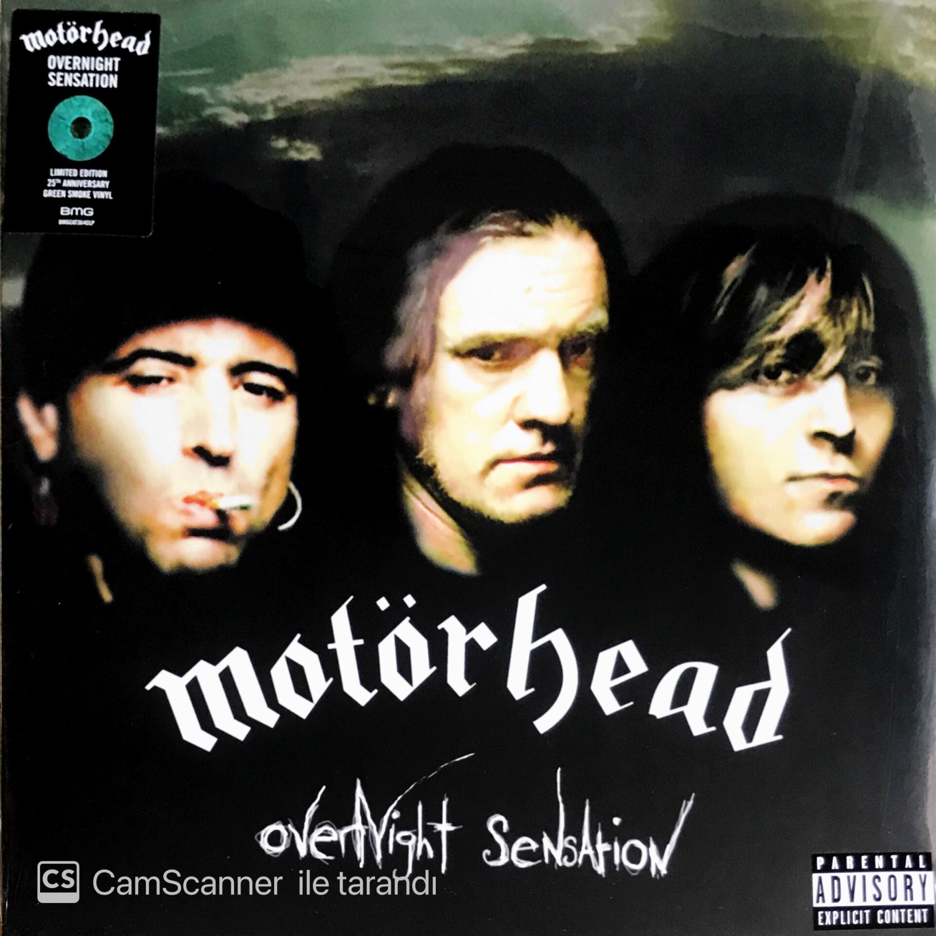 Motörhead Overnight Sensation (Green Smoke Vinyl) LP