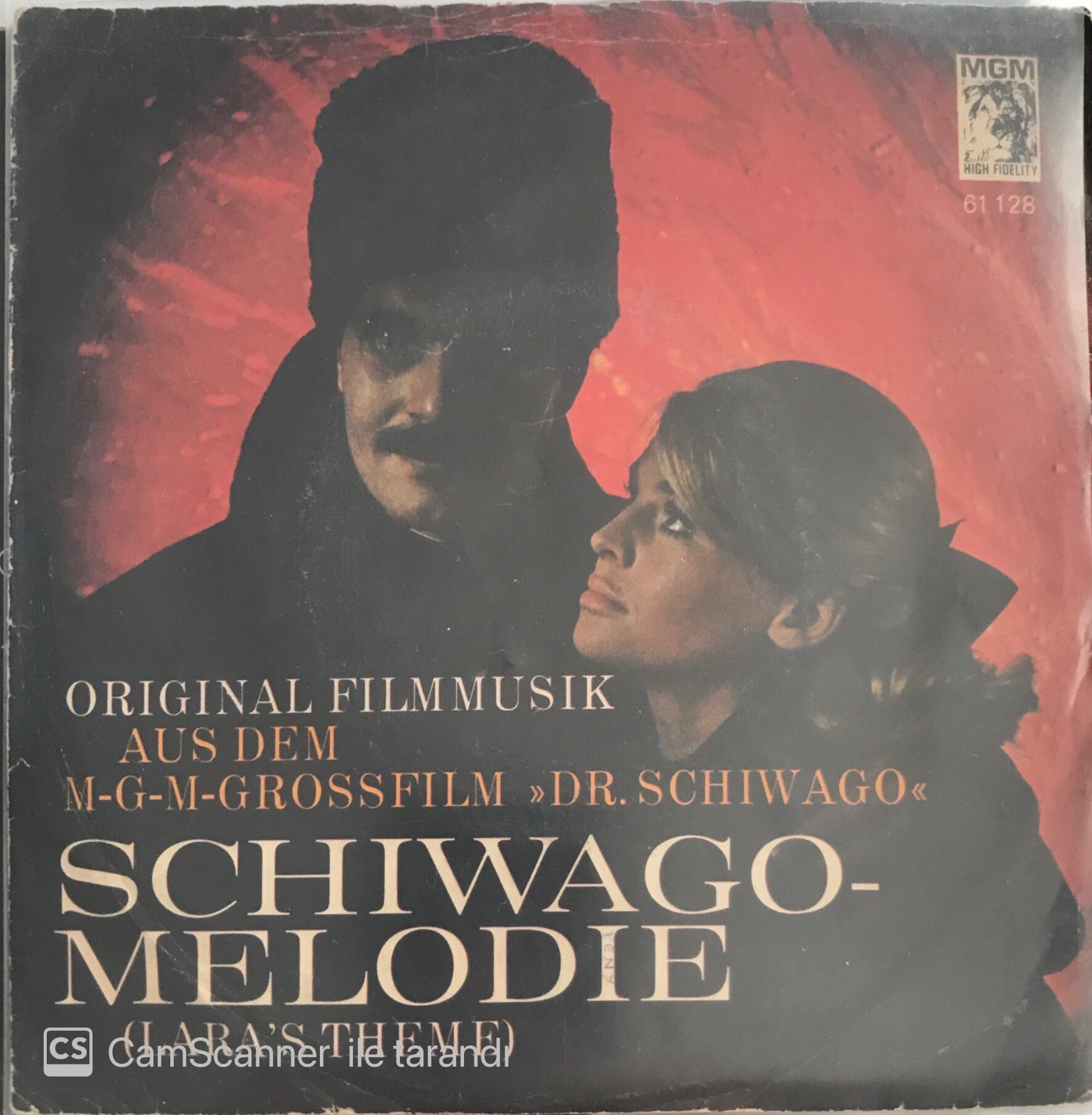 Original Filmmusik Schiwago Melodie 45lik