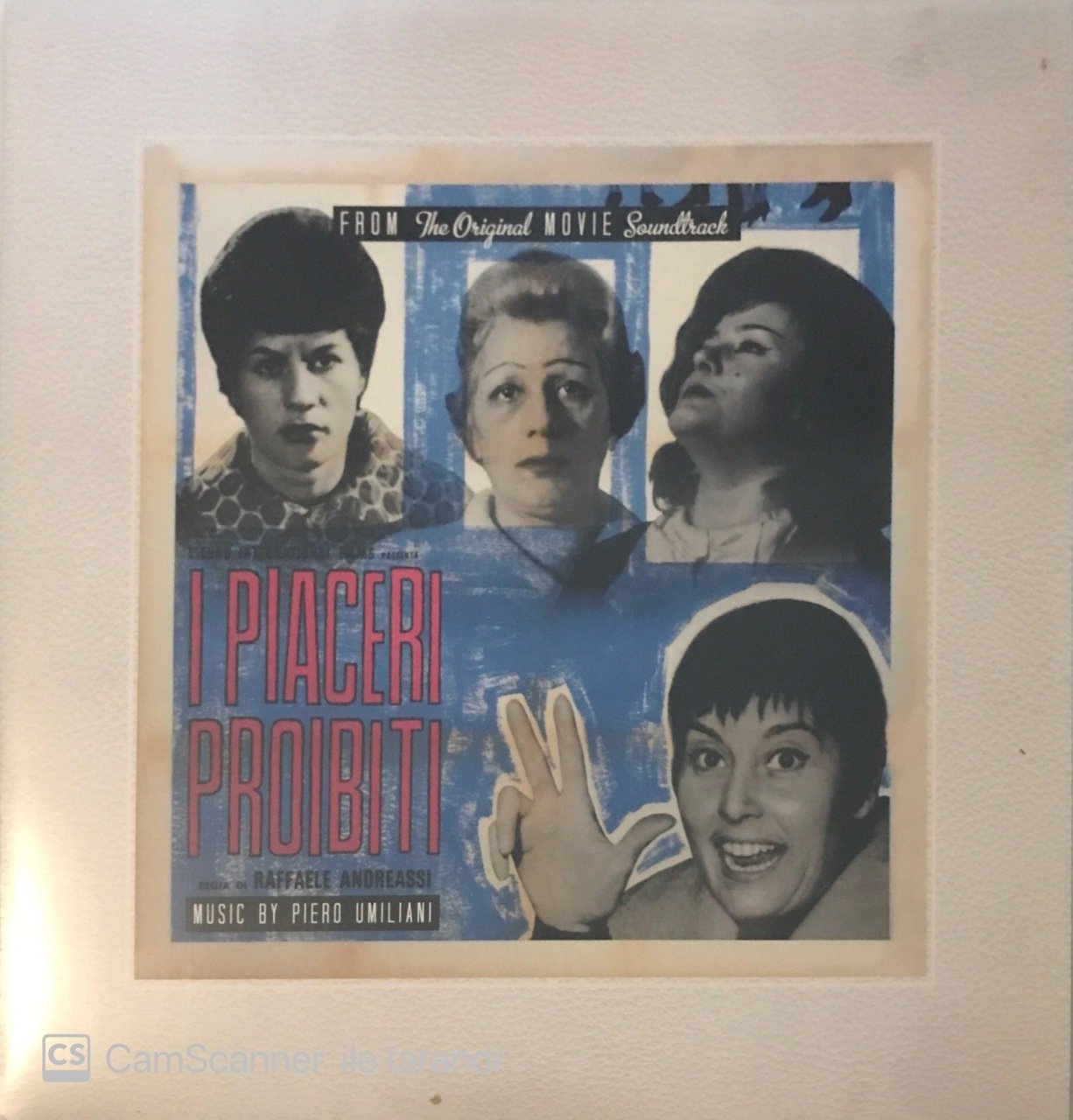 From The Original Movie Soundtrack I Piaceri Proibiti LP