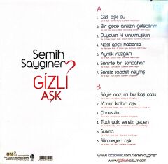 Semih Saygıner - Gizli Aşk LP İmzalı