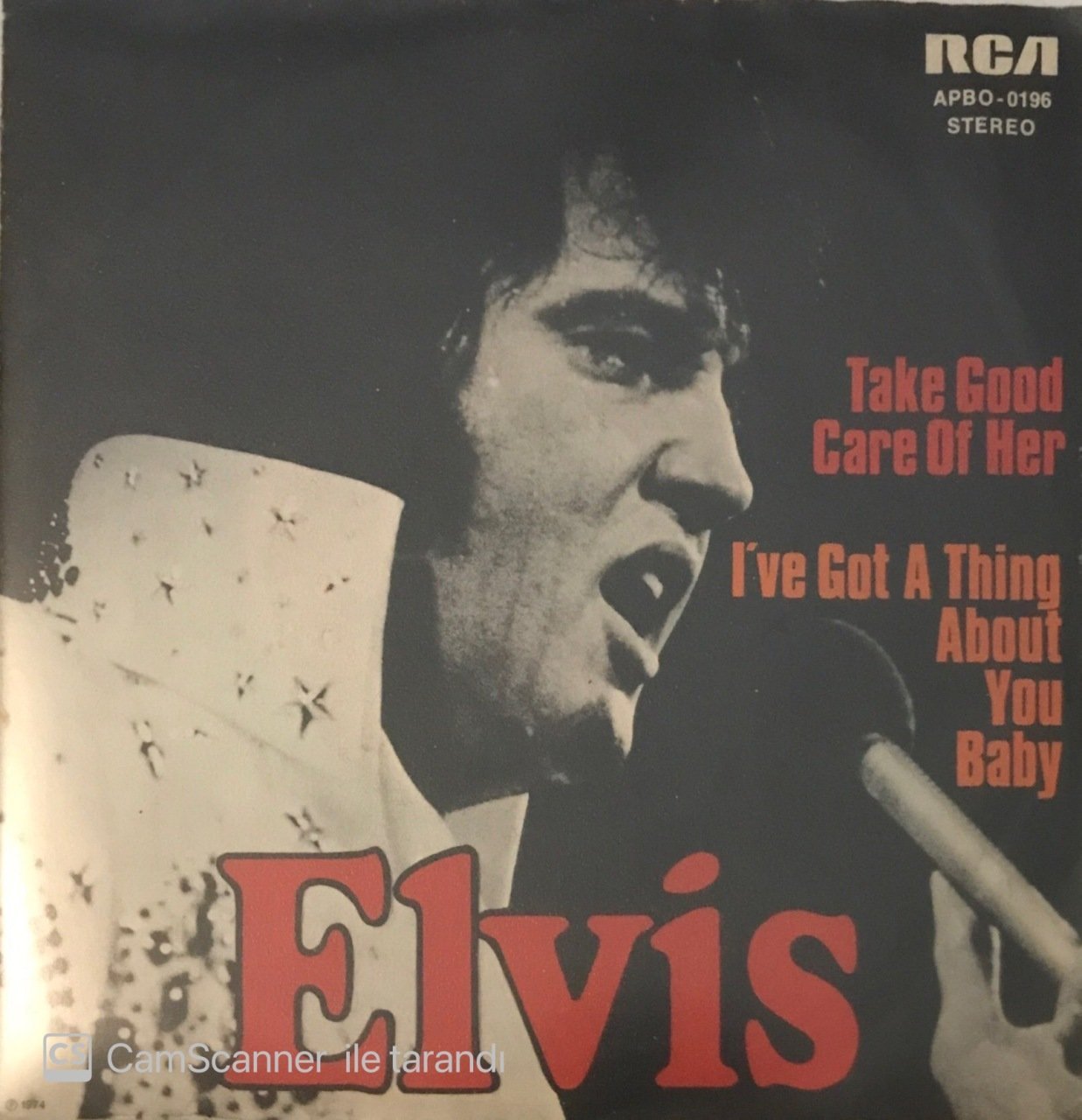 Elvis Presley Take Good Care Of Her 45lik
