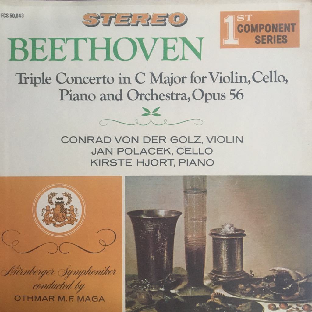 Ludwig van Beethoven Triple Concerto I C Major For Violin, Cello, Piano And Orchestra, Opus 56 LP