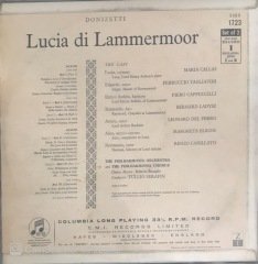 Lucia Callas & Philarmonia Orchestra And Chorus Lucia Di Lammermoor LP