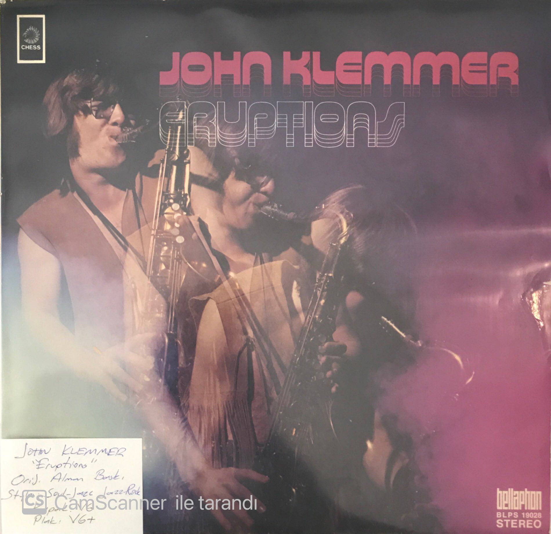 John Klemmer - Eruptions LP