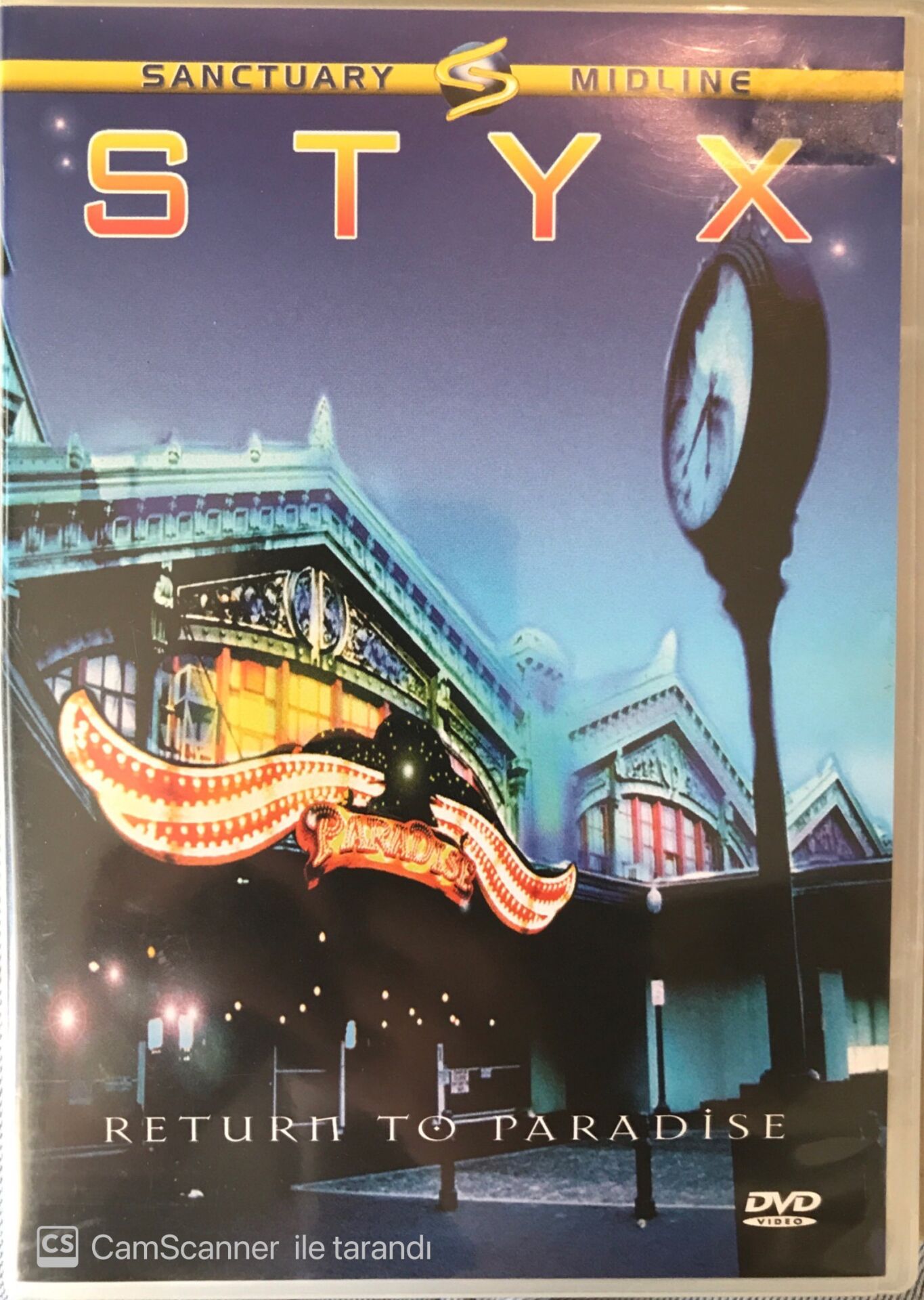 Styx Return To Paradise DVD