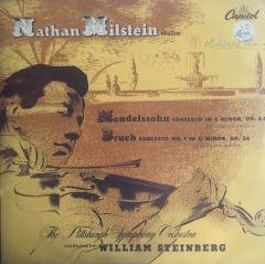 Nathan Milstein Violin Conducted By William Steinberg ‎ Concerto In E Minor, Op. 64 / Concerto No. 1 In G Minor, Op. 26 LP