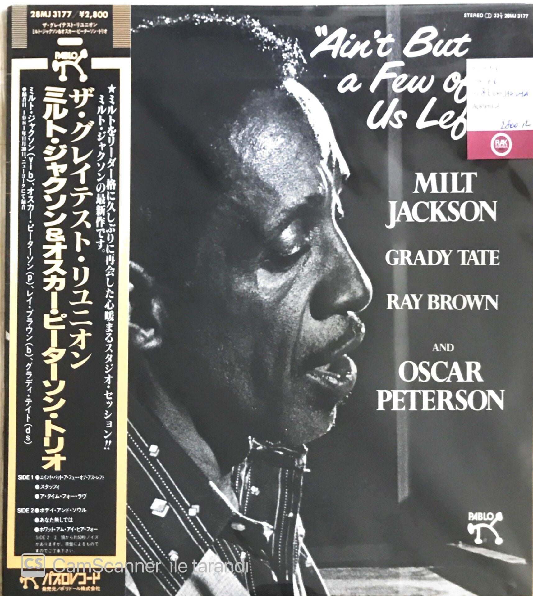 Milt Jackson - A'int But A Few Of Us Left - LP (Japonya Baskı)