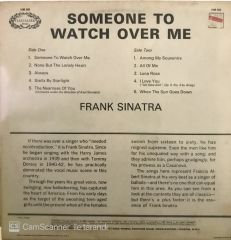 Frank Sinatra - Someone To Watch Over Me LP