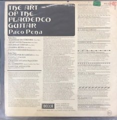 Paco Pena The Art Of The Flamenco Guitar LP