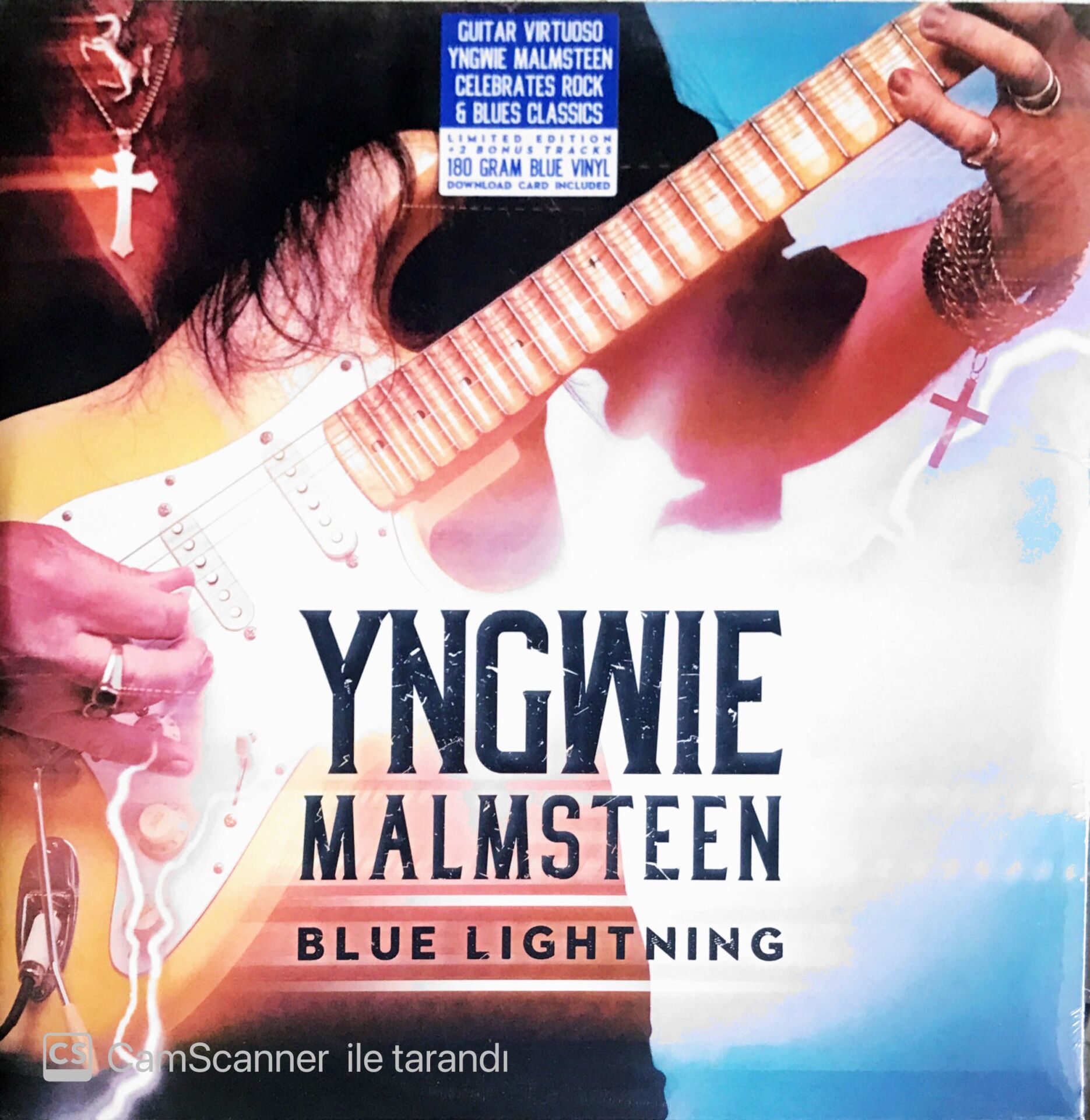 Yngwie Malmsteen Blue Lightning 2 LP Blue Vinyl