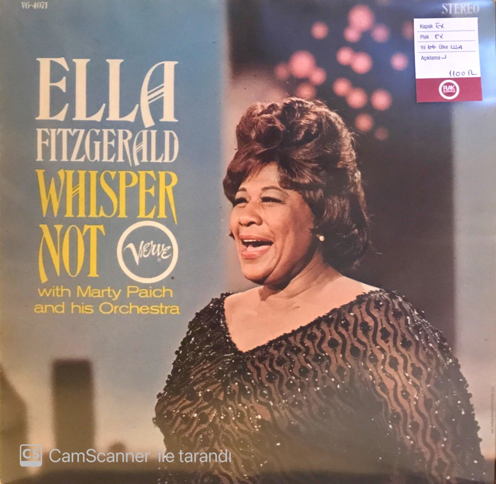 Ella Fitzgerald / Whisper Not LP