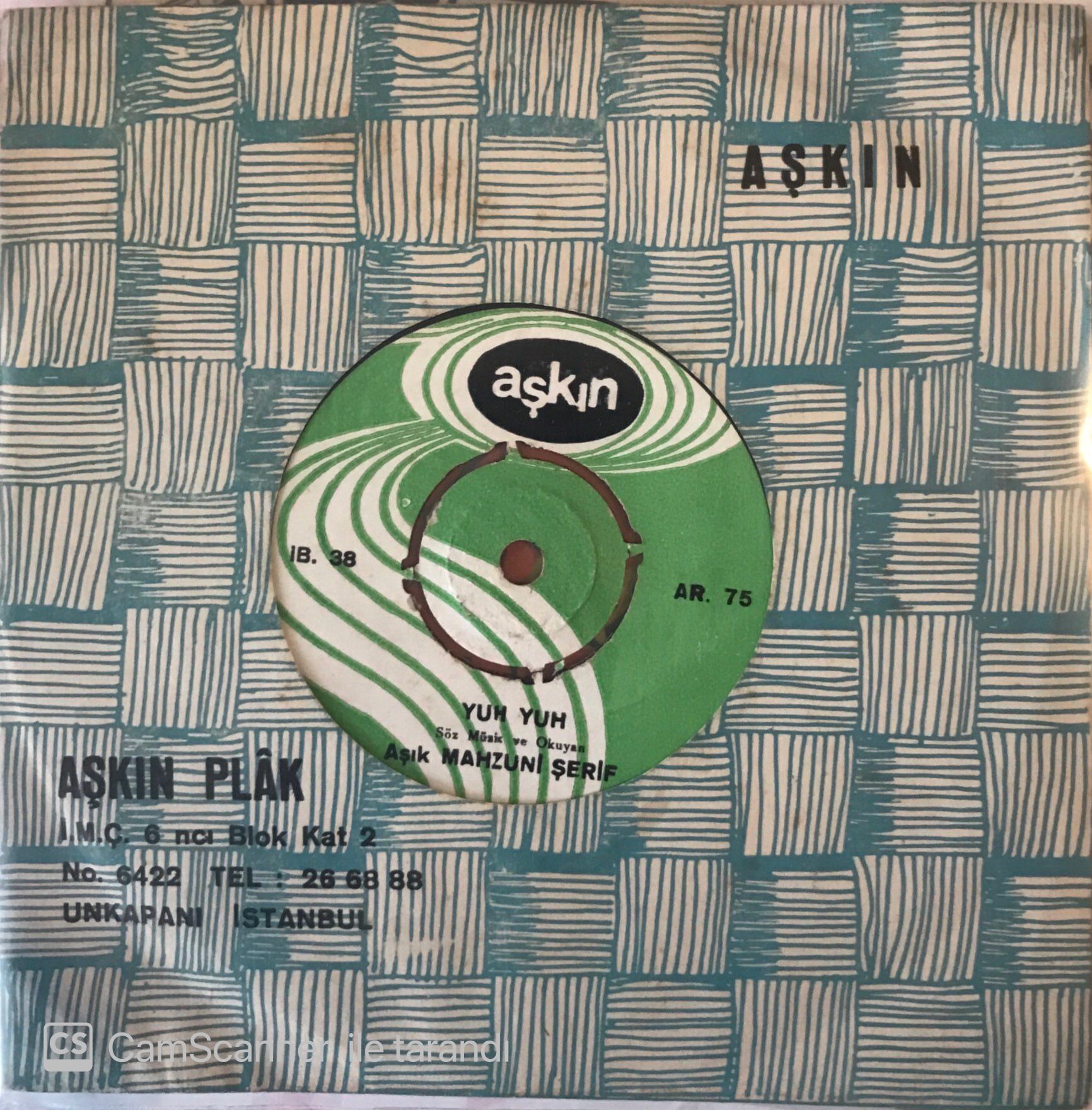 Aşık Mahzuni Şerif Yuh Yuh 45lik