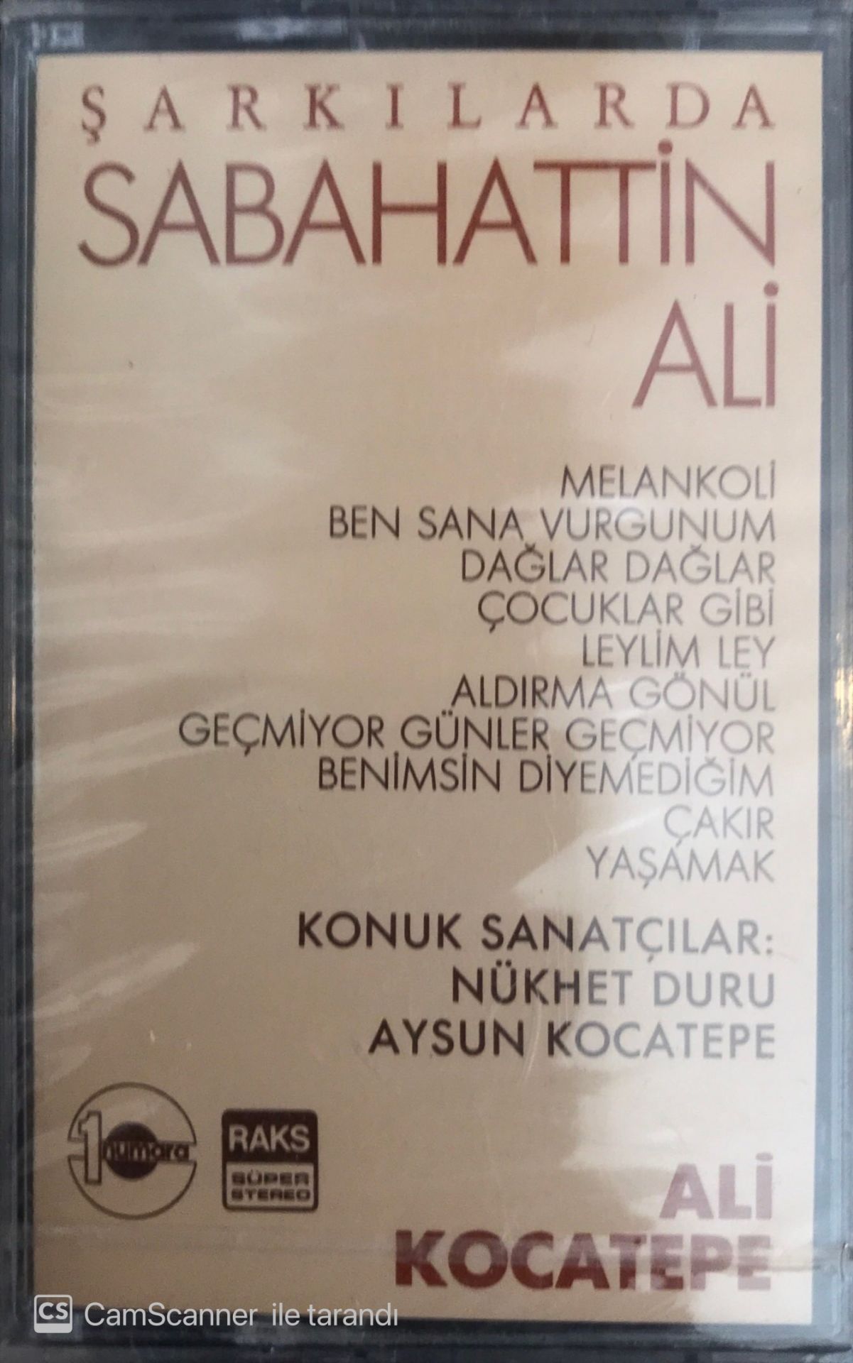 Ali Kocatepe - Şarkılarda Sabahattin Ali KASET