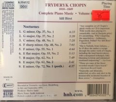 Fryderyk Chopin Nocturnes Volume 2 Idil Biret Volume 6 CD