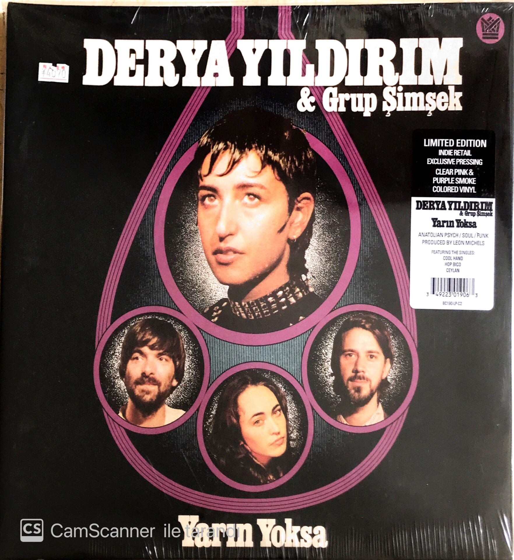 Derya Yıldırım & Grup Şimşek - Yarın Yoksa - LP - Limited Edition - Pink & Purple Smoke Colored Vinyl
