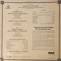 Henry Mancini and His Orchestra Mancini Concert LP