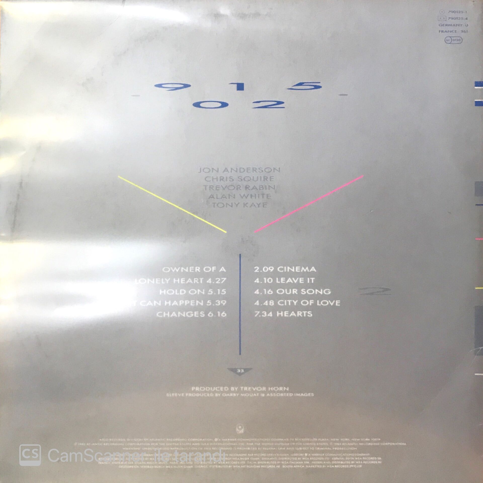 Yes - 90125 LP
