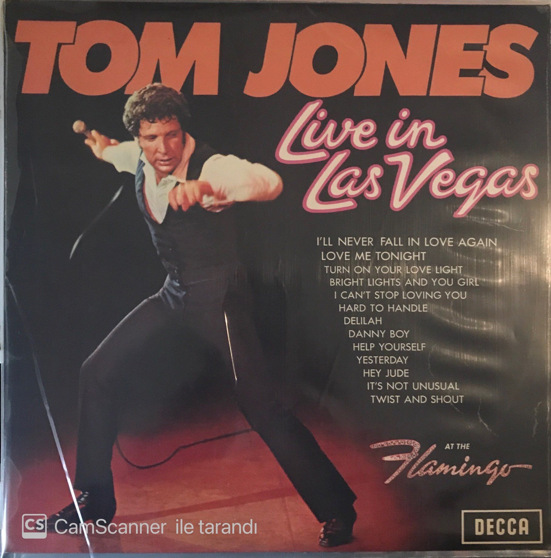 Tom Jones Live In Las Vegas LP