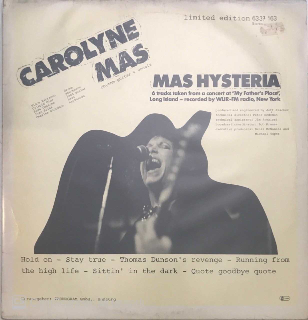 Carolyne Mas - Mas Hysteria LP