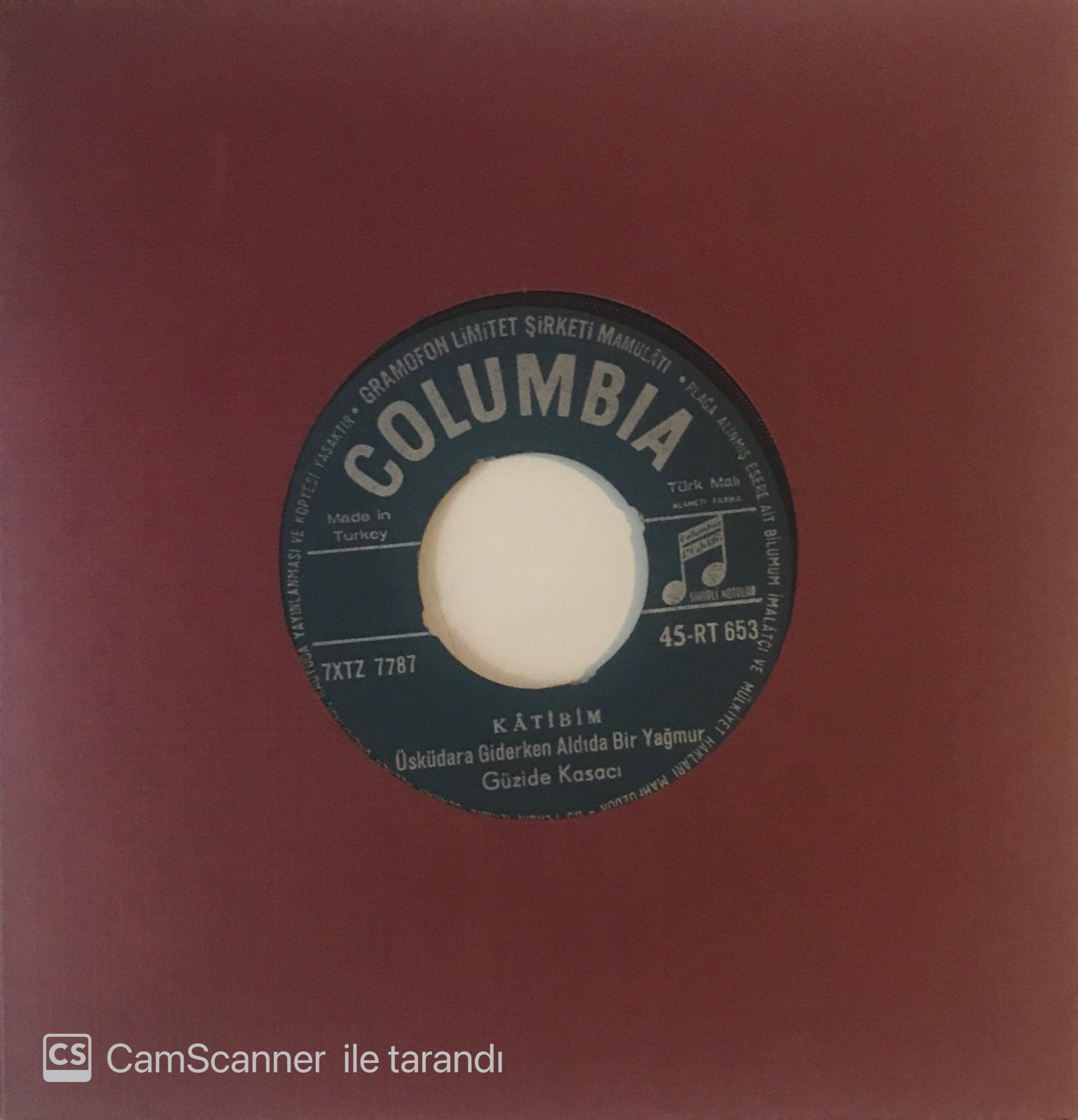 Güzide Kasacı Katibim 45lik