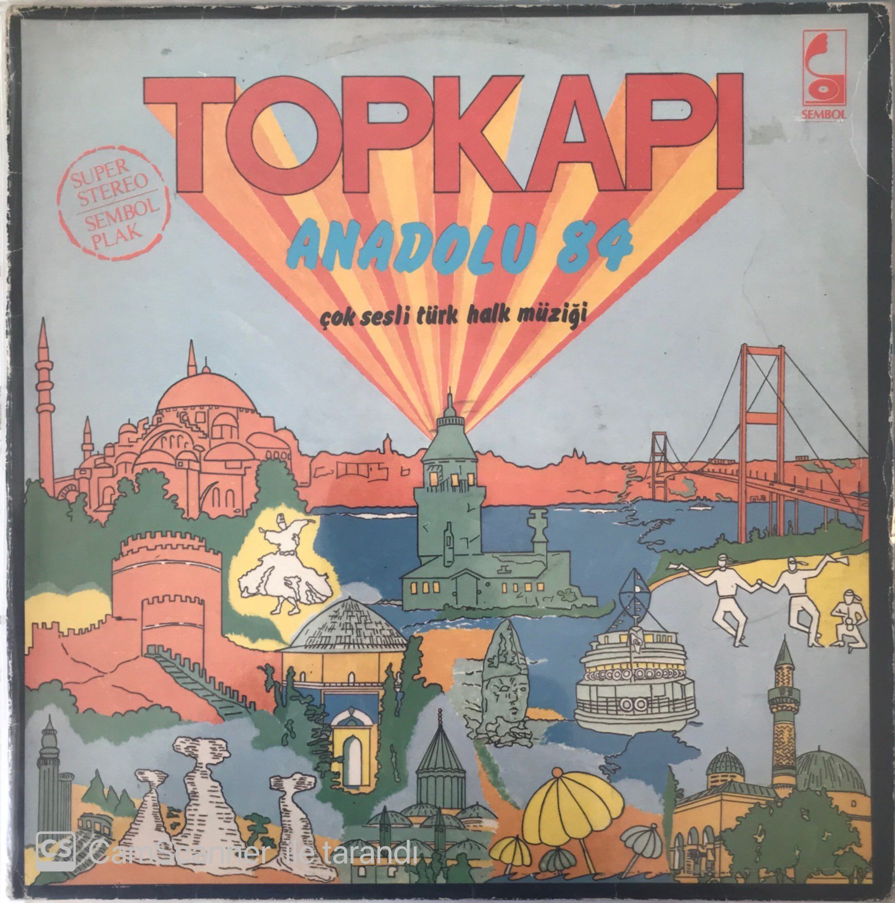 Topkapı Anadolu 84 Çok Sesli Türk Halk Müziği LP