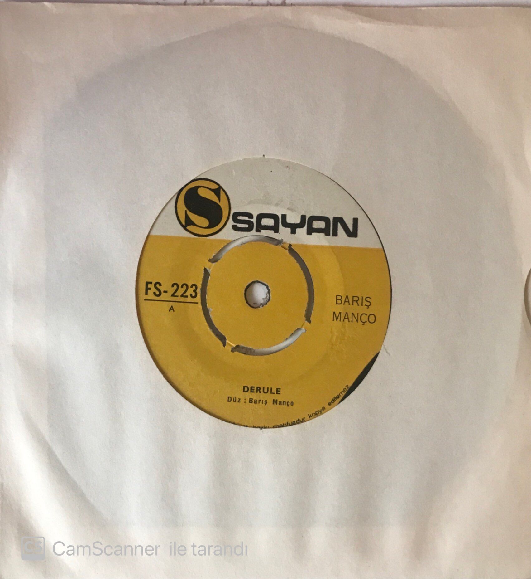 Barış Manço Derule 45lik