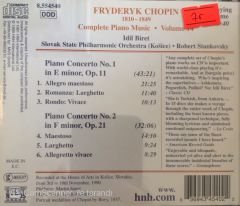 Fryderyk Chopin Piano Concertos Nos. 1 And 2 Idil Biret Volume 14 CD