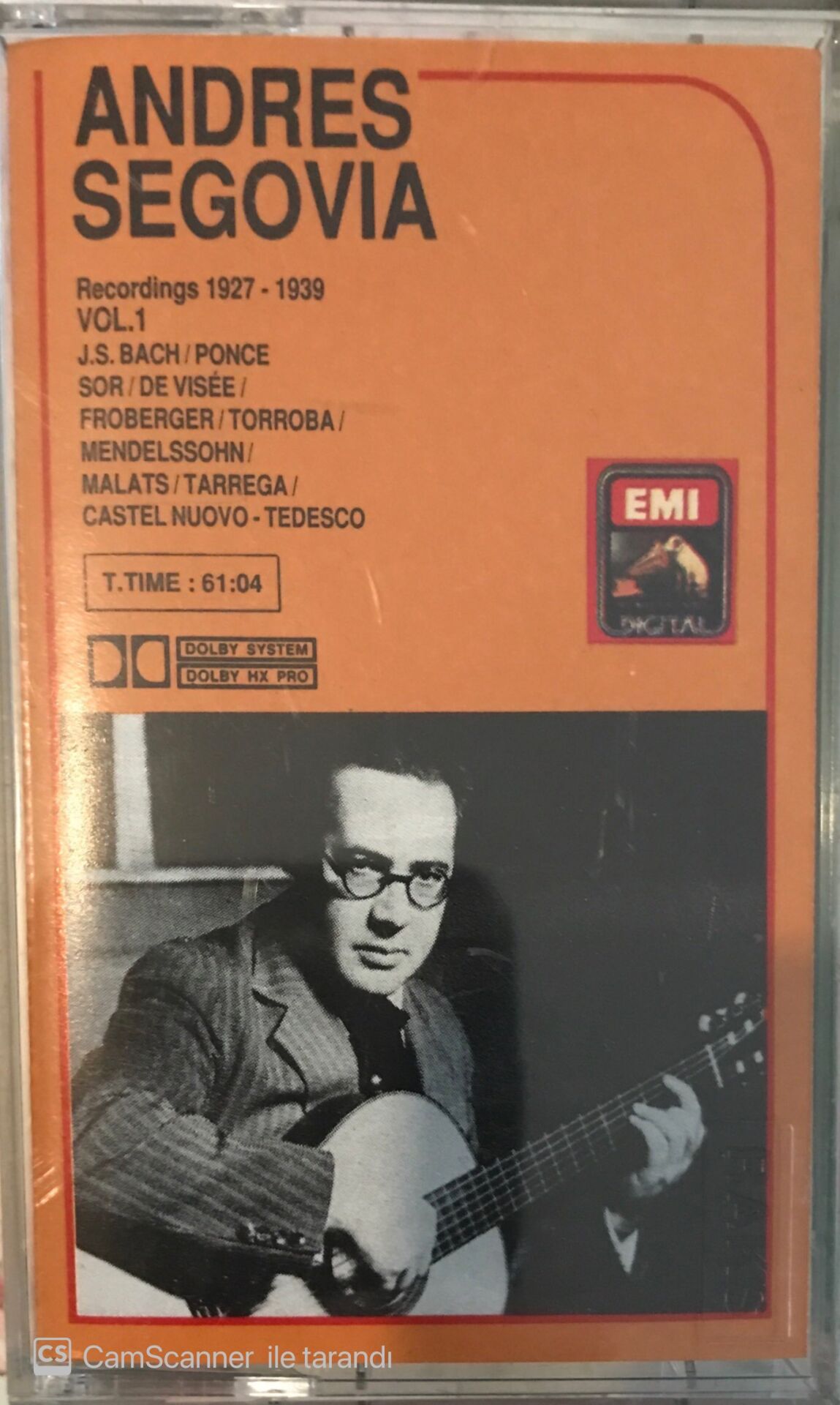 Andres Segovia - Recordings (1927- 1939) Vol.1 KASET