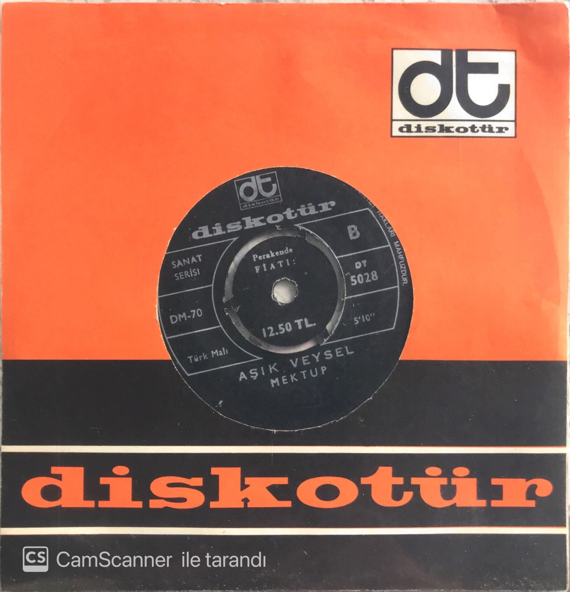 Aşık Veysel - Mektup/Anam - 45'lik