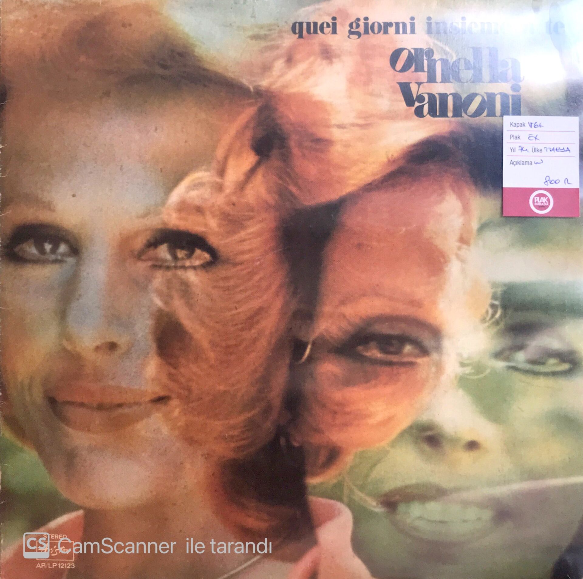 Ornella Vanoni / Quei Giorni İnsieme A Te LP