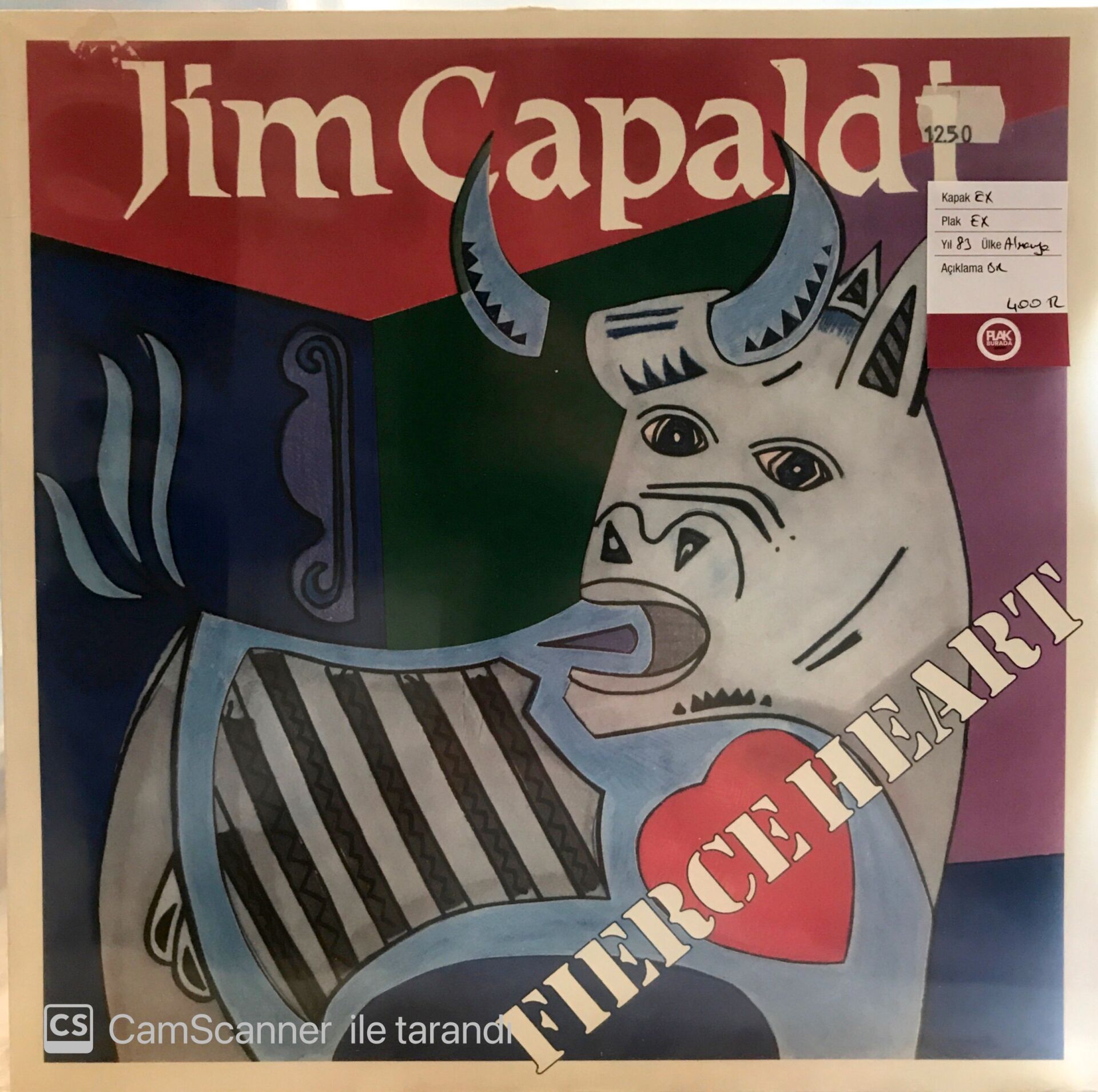 Jim Capaldi - Fierce Heart LP